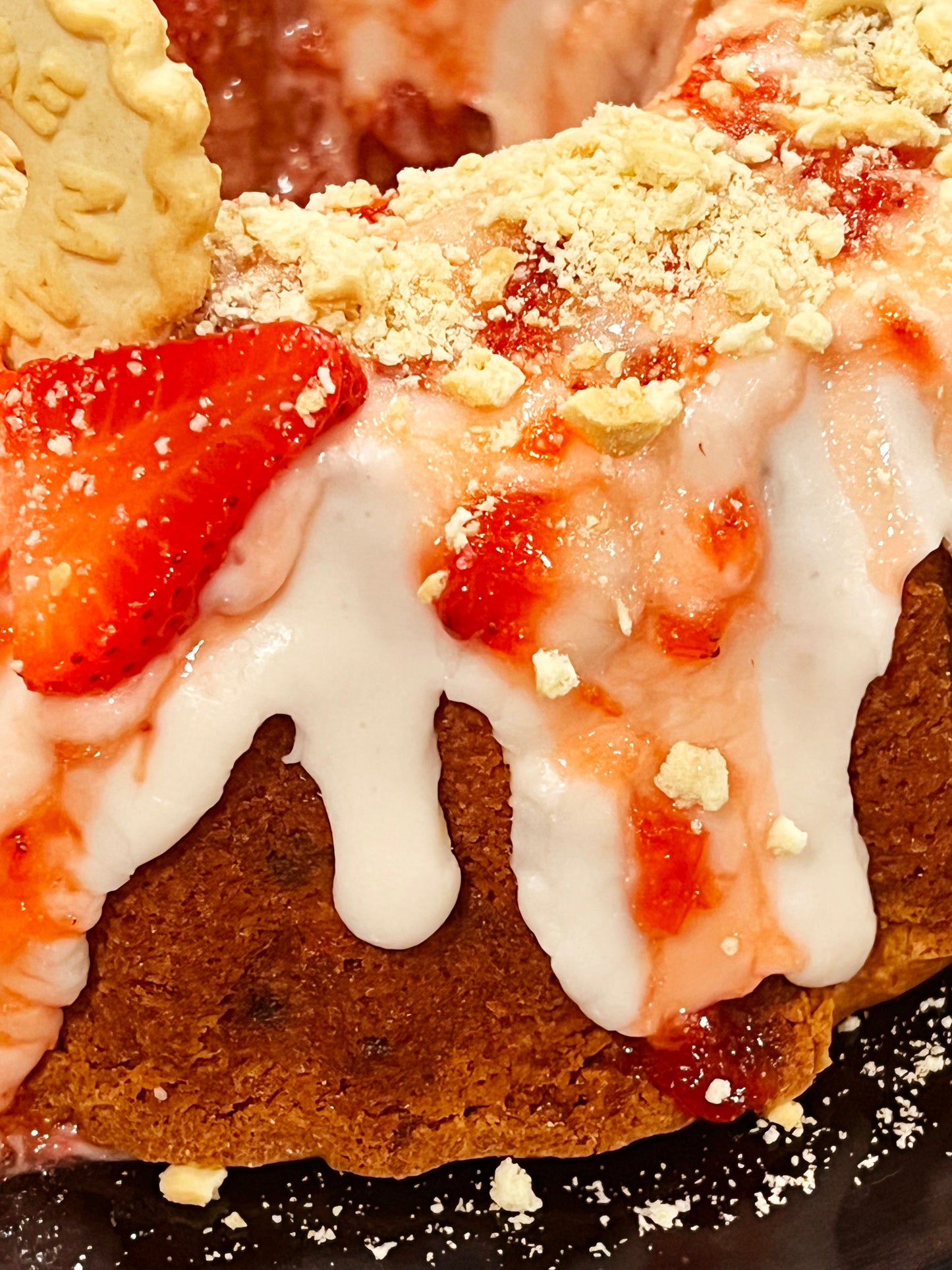 Strawberry Buttermilk Pound Cake