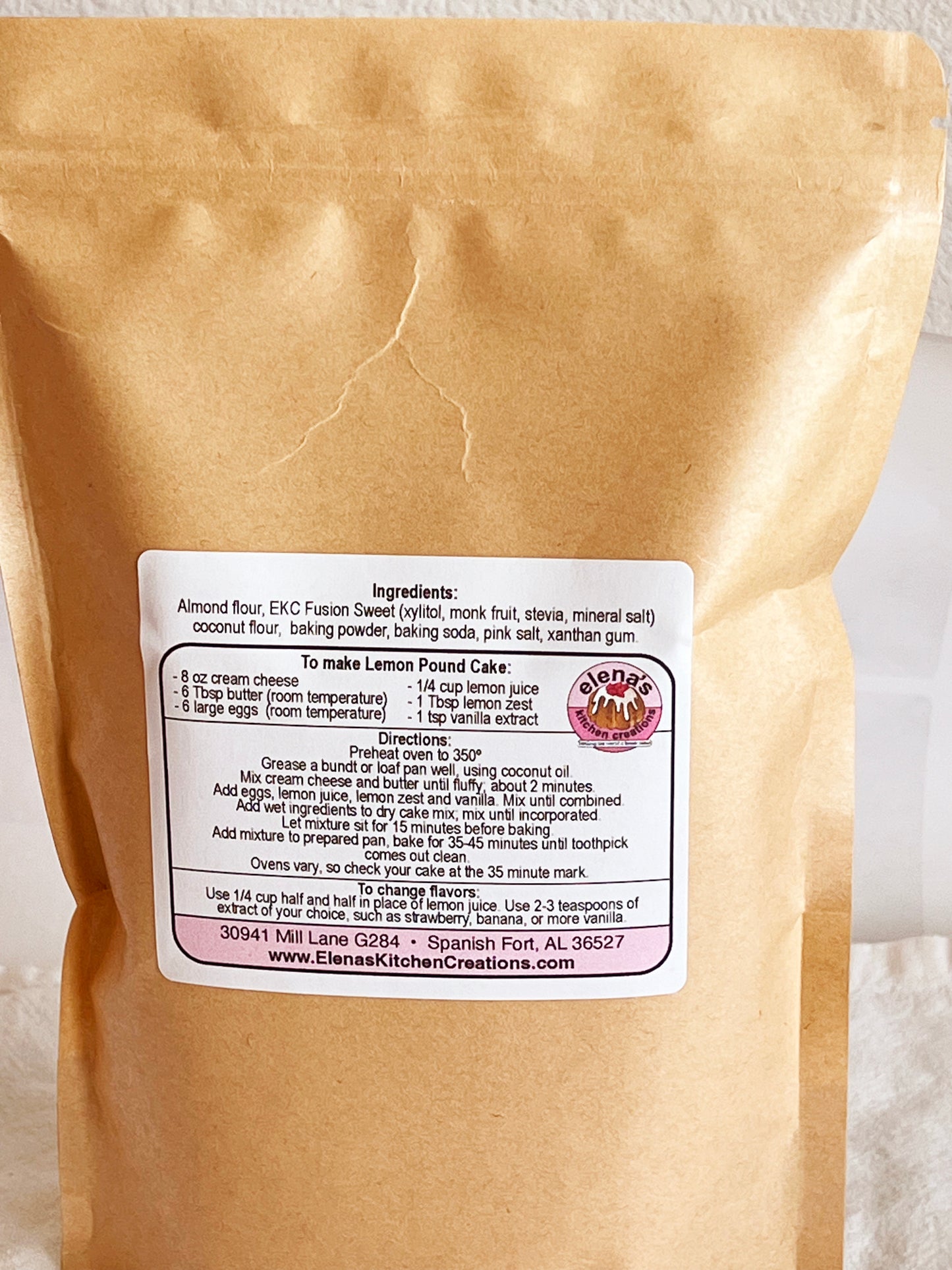 SUGAR- FREE Pound Cake Mix