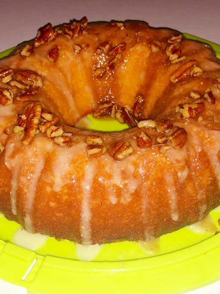 SUGAR-FREE Lemon Pecan Pound Cake