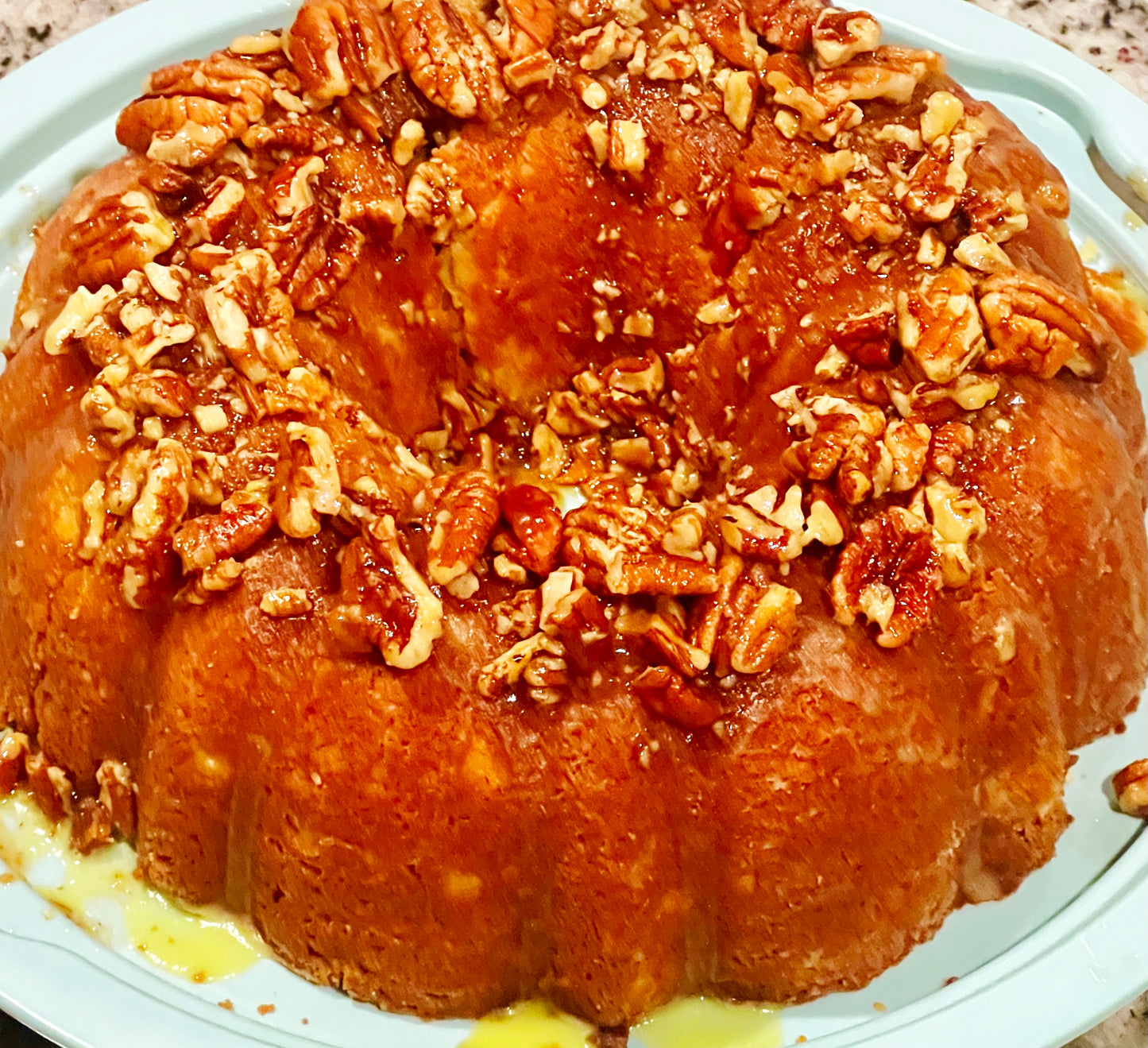 SUGAR-FREE Lemon Pecan Pound Cake