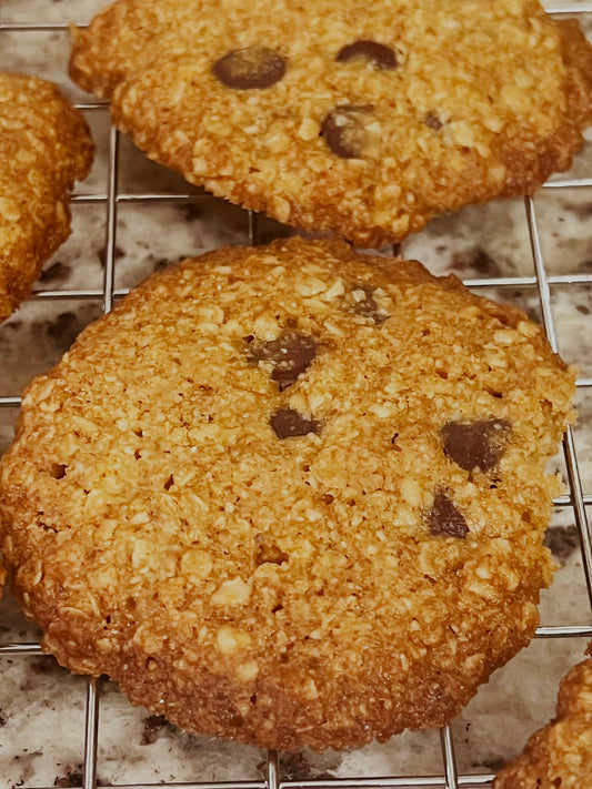 NO-SUGAR ADDED Oatmeal Chocolate Chip Cookies- THM XO