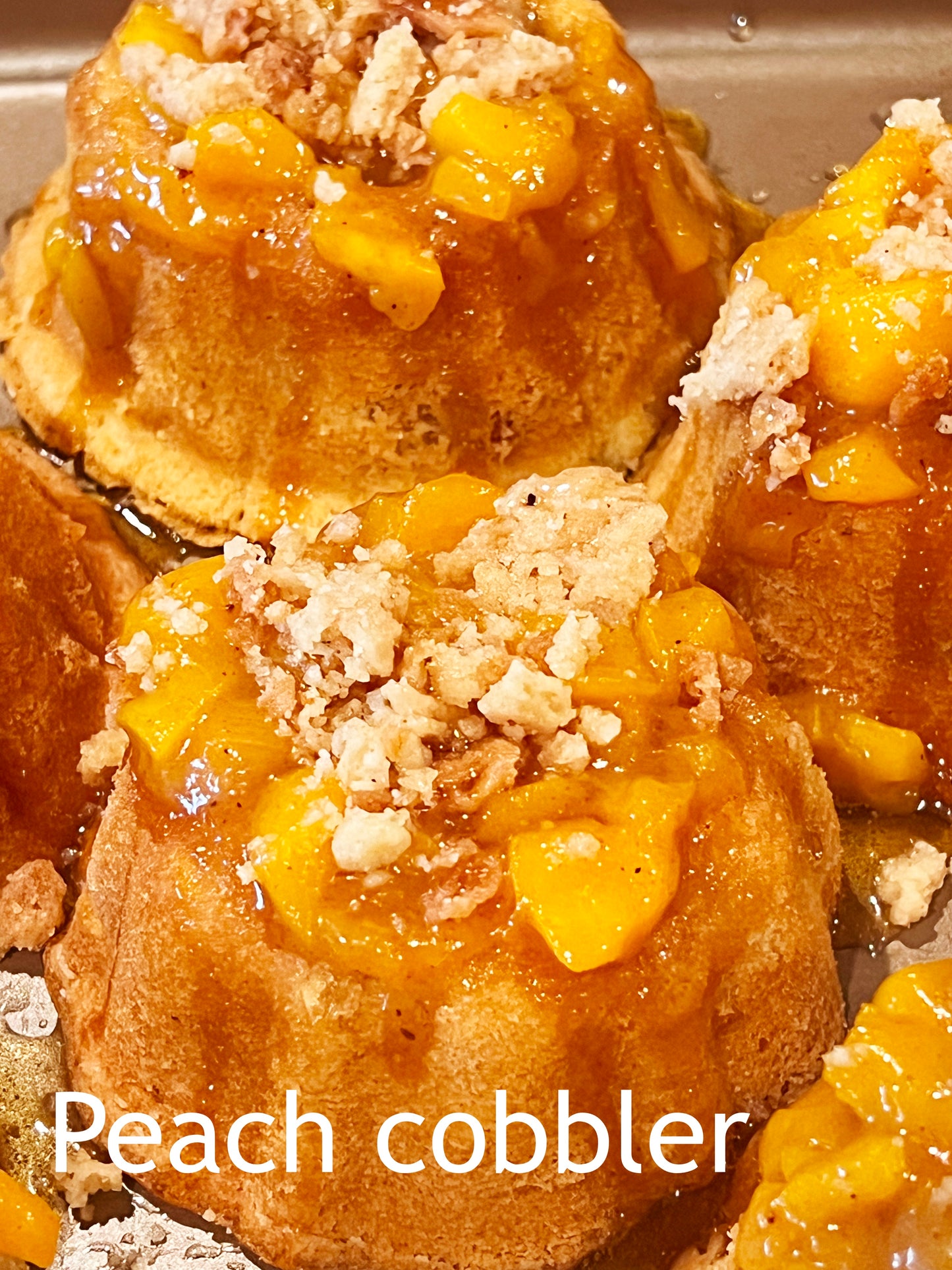 Peach Cobbler Pound Cake Minis 4 or 6 ct