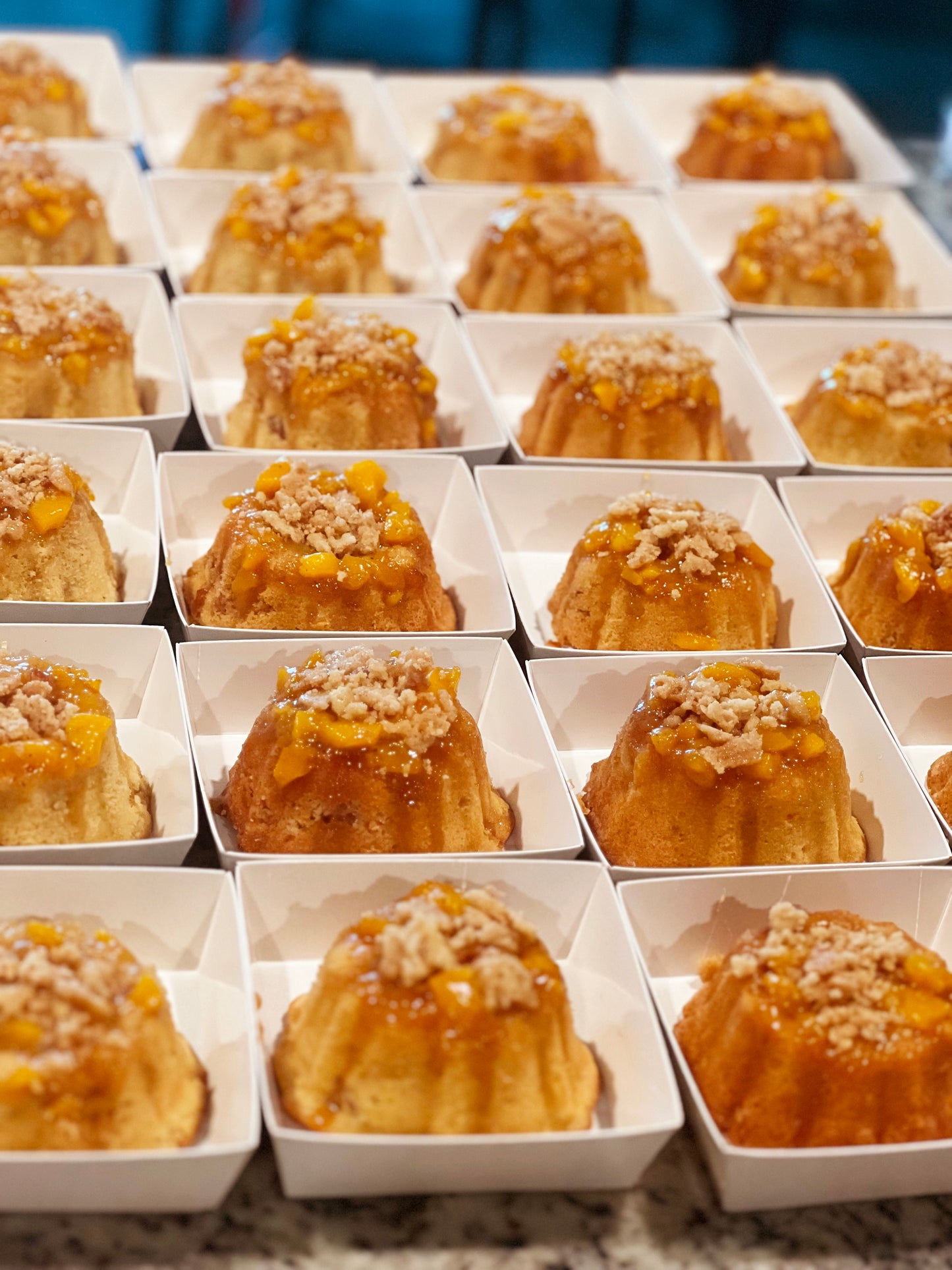 Peach Cobbler Pound Cake Minis 4 or 6 ct