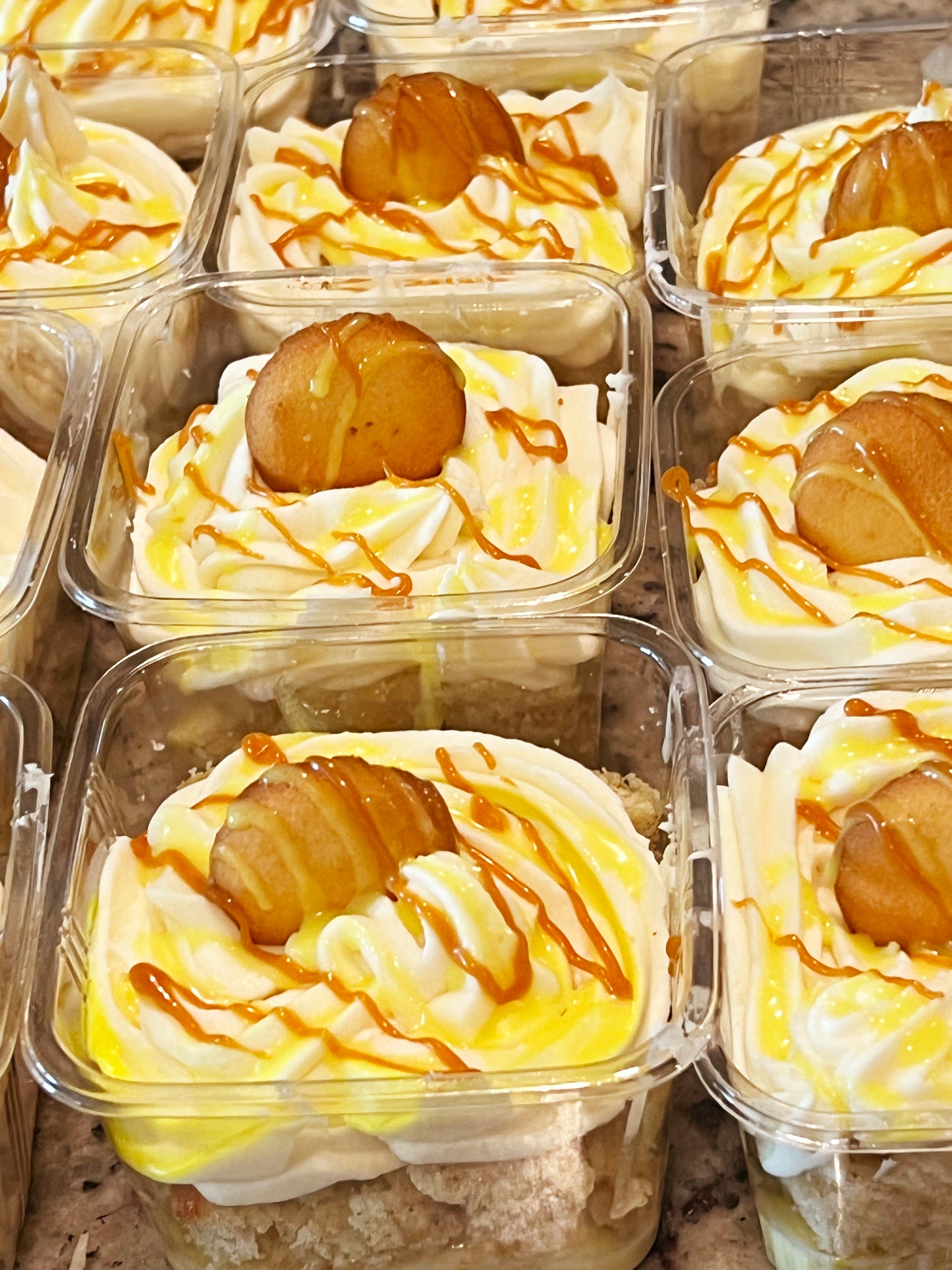 Banana Pudding Pound Cake Cups 4 or 6 ct